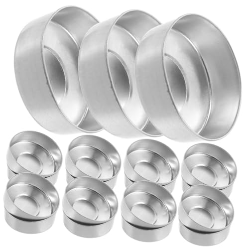 VICASKY 250Stücke Aluminium Teelicht Kerzenhalter Leere Kerzendosen für DIY Kerzenherstellung Silbernes Design für Teelichter und Verschiedene Kerzenarten von VICASKY