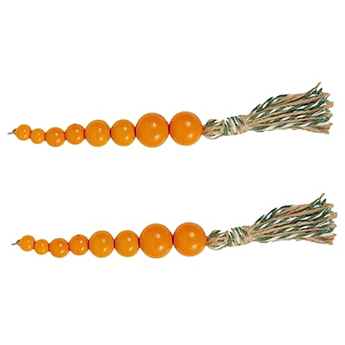 VICASKY 2St Karottenperlen Metzger Schnur perlen Karotten Dekorationen Rocailles Jutegarn fensterdekoration fensterpolster Ostern perlen Dekoration Girlande aus Holzperlen hölzern Orange VICASKY 2St Karottenperlen Metzger Schnur perlen Karotten Dekorationen Rocailles Jutegarn fensterdekoration fensterpolster Ostern perlen Dekoration Girlande aus Holzperlen hölzern Orange von VICASKY