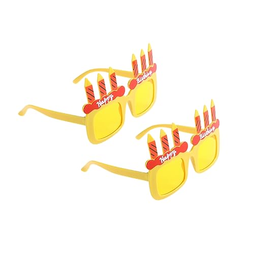 VICASKY 2St Partyzubehör damen sonnenbrille Geburtstagsgeschenk Damen-Sonnenbrille lustige schnapsgläser lustige brillen kreatives Geschenk Neuheit Sonnenbrille bilden Kerze Requisiten von VICASKY