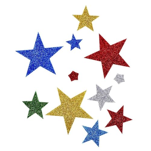 VICASKY 2er Pack Glitzernde Herz und Sternaufkleber Selbstklebend Glitter Sticker für DIY Bastelprojekte Scrapbooking Kinderzimmer Dekoration Langlebig und Leuchtend VICASKY 2er Pack Glitzernde Herz und Sternaufkleber Selbstklebend Glitter Sticker für DIY Bastelprojekte Scrapbooking Kinderzimmer Dekoration Langlebig und Leuchtend von VICASKY