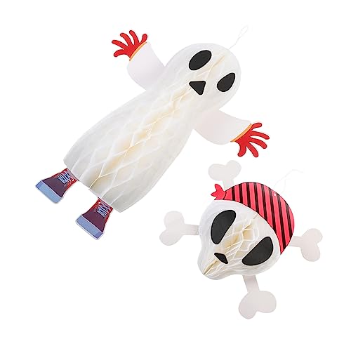VICASKY Halloween Geist Dekoration 2pcs Skelett Schädel Schmuck Spooky Schädel Geist Ornament Schädel Dekoration für Party VICASKY Halloween Geist Dekoration 2pcs Skelett Schädel Schmuck Spooky Schädel Geist Ornament Schädel Dekoration für Party von VICASKY