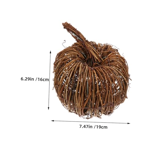 VICASKY 2stücke Rattan-kürbis-dekor Für Herbst Künstliche Tischdekoration Rattan-kürbis-heimdekor Party-zubehör Layout-dekor Für Feste Festliche Innen Und Außendekoration VICASKY 2stücke Rattan-kürbis-dekor Für Herbst Künstliche Tischdekoration Rattan-kürbis-heimdekor Party-zubehör Layout-dekor Für Feste Festliche Innen Und Außendekoration von VICASKY