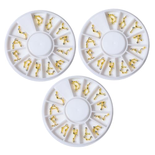 VICASKY 3 Boxen Boxen Nagelschmuck mit Charms für Kreative Nägel Handyhüllen und Bastelprojekte für Persönlichen Gebrauch oder Nagelstudios VICASKY 3 Boxen Boxen Nagelschmuck mit Charms für Kreative Nägel Handyhüllen und Bastelprojekte für Persönlichen Gebrauch oder Nagelstudios von VICASKY