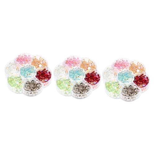 VICASKY 3 Boxen Diy Nageldiamanten Glitzernde Resin Steine für Nail Art Bastelbedarf Mehrfarbiges für Maniküre und Kreative Dekoration VICASKY 3 Boxen Diy Nageldiamanten Glitzernde Resin Steine für Nail Art Bastelbedarf Mehrfarbiges für Maniküre und Kreative Dekoration von VICASKY