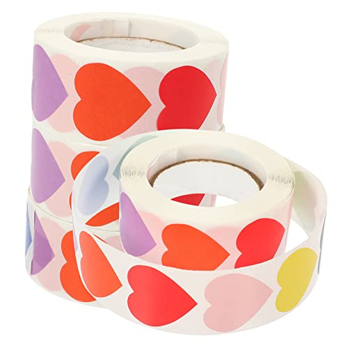 VICASKY 3 Rollen Aufkleber Tag Blanko Etiketten Sticker Geschenkaufkleber Herzaufkleber Herzetiketten Fun Sticker Versiegelungsaufkleber Lustige Sticker VICASKY 3 Rollen Aufkleber Tag Blanko Etiketten Sticker Geschenkaufkleber Herzaufkleber Herzetiketten Fun Sticker Versiegelungsaufkleber Lustige Sticker von VICASKY