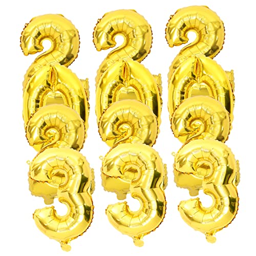 VICASKY Neujahrs-luftballons 16 Zoll Zahlenballons Aus Aluminiumfolie Party-dekorationen für Jungen und Mädchen von VICASKY