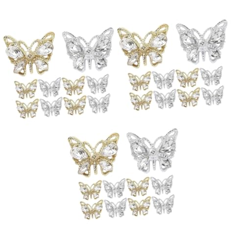 VICASKY 3 Sätze Bohrer Für Nagelschmuck Reiz Nagelanhänger Süß Trendy Schmetterling Nagelcharme Nagel Charms Nageljuwelen Nagelschmuck Charms Nagelcharme Aus Strass Legierung 10 Stück * 3 VICASKY 3 Sätze Bohrer Für Nagelschmuck Reiz Nagelanhänger Süß Trendy Schmetterling Nagelcharme Nagel Charms Nageljuwelen Nagelschmuck Charms Nagelcharme Aus Strass Legierung 10 Stück * 3 von VICASKY