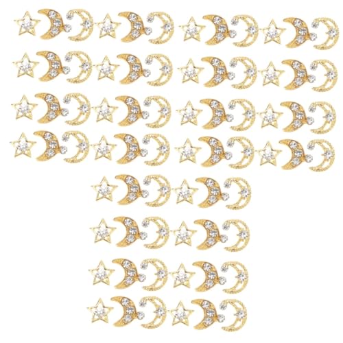 VICASKY 3 Sätze Charms Mond Stern Dekorationen Für Diy Nagelkunst Zubehör Leichtes Design Für Nail Art Freunden Für Einzigartige Looks 30 Stück * 3 VICASKY 3 Sätze Charms Mond Stern Dekorationen Für Diy Nagelkunst Zubehör Leichtes Design Für Nail Art Freunden Für Einzigartige Looks 30 Stück * 3 von VICASKY