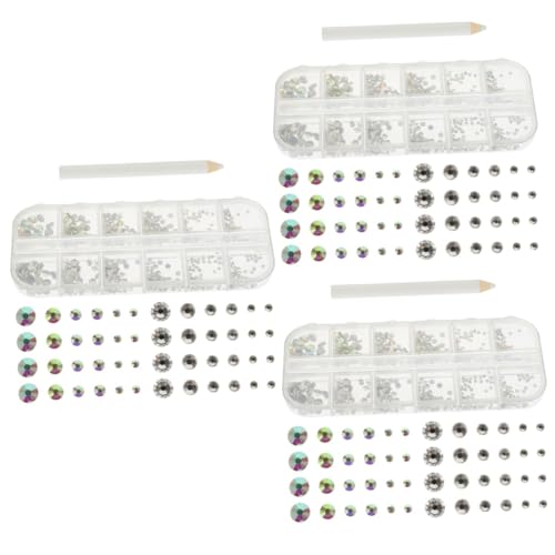 VICASKY 3 Sätze Flatboden -diamantnagelschmuck Flache Strasssteine zum Basteln Nail Strass-kit Nailart-strasssteine Polieren Nägel Charms Für Nagelzubehör Uv Kunst Glas VICASKY 3 Sätze Flatboden -diamantnagelschmuck Flache Strasssteine zum Basteln Nail Strass-kit Nailart-strasssteine Polieren Nägel Charms Für Nagelzubehör Uv Kunst Glas von VICASKY