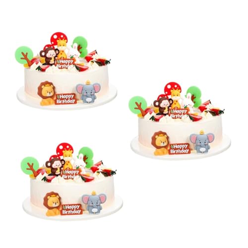VICASKY 3 Sätze Kuchendekoration Mit Weichem Kleber Waldtierfiguren Löwen-cupcake-topper Tierkuchendekorationen Löwengeburtstagsfeierdekorationen Kuchendeckel Für Babys Weiches Gummi VICASKY 3 Sätze Kuchendekoration Mit Weichem Kleber Waldtierfiguren Löwen-cupcake-topper Tierkuchendekorationen Löwengeburtstagsfeierdekorationen Kuchendeckel Für Babys Weiches Gummi von VICASKY