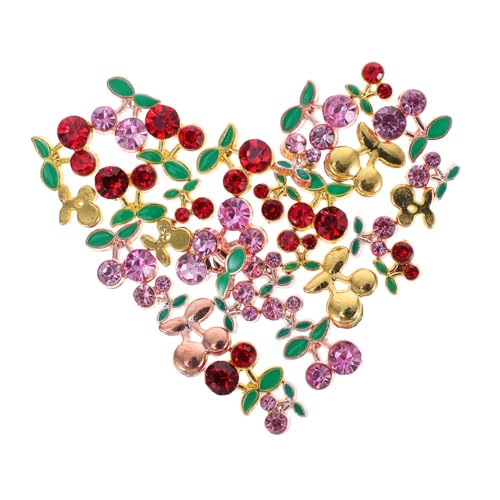 VICASKY 3 Sätze Teiliges Rhinestones Kirsch Charms Hochwertige Nagelkunst Dekorationen Funkelnden Strasssteinen Für Diy Maniküre Und Nagelgestaltung 32 Stück * 3 VICASKY 3 Sätze Teiliges Rhinestones Kirsch Charms Hochwertige Nagelkunst Dekorationen Funkelnden Strasssteinen Für Diy Maniküre Und Nagelgestaltung 32 Stück * 3 von VICASKY
