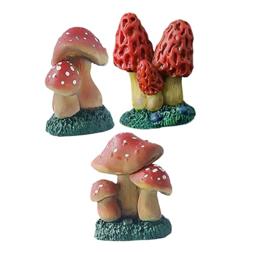 VICASKY 3 Stück Feenpilzfigur bastelset basteln für Cute Decoration bastelsets für bastelzeug für Figuren Glockenspiel Anlage Pilz-Modell Bonsai-Pilz- Harz VICASKY 3 Stück Feenpilzfigur bastelset basteln für Cute Decoration bastelsets für bastelzeug für Figuren Glockenspiel Anlage Pilz-Modell Bonsai-Pilz- Harz von VICASKY
