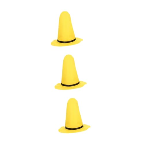 VICASKY 3 Stück Gelber Filz Hexenhut für Damen Halloween Cosplay Leicht Faltbar Weiches Material Auffälliges Design für Kostümpartys Karneval und Festliche Anlässe VICASKY 3 Stück Gelber Filz Hexenhut für Damen Halloween Cosplay Leicht Faltbar Weiches Material Auffälliges Design für Kostümpartys Karneval und Festliche Anlässe von VICASKY