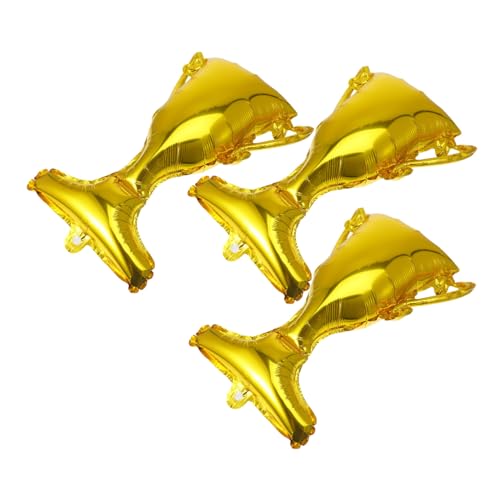 VICASKY 3 Stück Goldene Pokal Folienballons Einzigartige Dekoration für Abschlussfeiern Geburtstagsfeiern und Mehr Aluminium Film Luftballons als Fotorequisiten VICASKY 3 Stück Goldene Pokal Folienballons Einzigartige Dekoration für Abschlussfeiern Geburtstagsfeiern und Mehr Aluminium Film Luftballons als Fotorequisiten von VICASKY