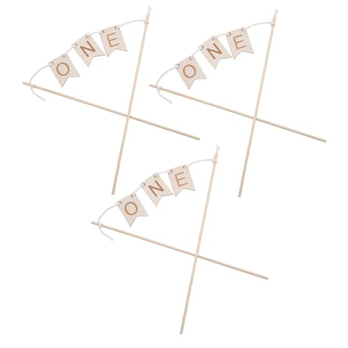VICASKY 3 Stück Holz Cake Topper Teiliges für Geburtstag Natürliches Holz mit Feiner Gravur Einzigartiges Banner Design Vielseitige Tortendeko für Junge Mädchen Erste Geburtstagsparty VICASKY 3 Stück Holz Cake Topper Teiliges für Geburtstag Natürliches Holz mit Feiner Gravur Einzigartiges Banner Design Vielseitige Tortendeko für Junge Mädchen Erste Geburtstagsparty von VICASKY