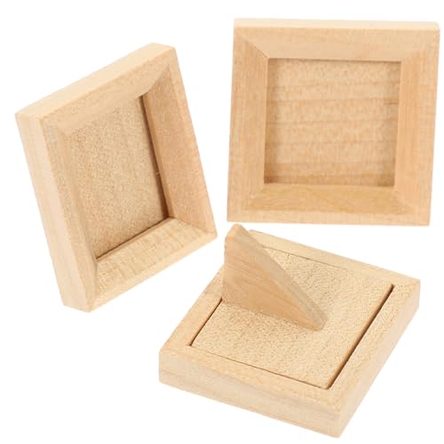 VICASKY 3 Stück Miniatur Bilderrahmen Teiliges aus Holz Kleine Fotos für Puppenhaus Langlebig Detailreich Handgefertigt Geeignet für DIY Mikro Landschaften und Mini Haus Zubehör VICASKY 3 Stück Miniatur Bilderrahmen Teiliges aus Holz Kleine Fotos für Puppenhaus Langlebig Detailreich Handgefertigt Geeignet für DIY Mikro Landschaften und Mini Haus Zubehör von VICASKY