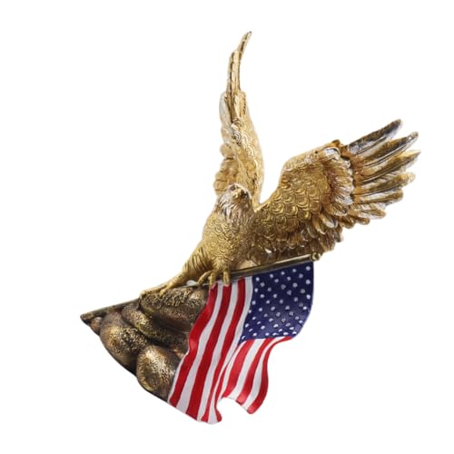 VICASKY 3 Stück Patriotische Resin Adler Skulptur mit Amerikanischer Flagge Langlebige Gartendekoration Vielseitige Tischfigur für Büro und Wohnzimmer Detailreiche Kunstharz Adlerfigur VICASKY 3 Stück Patriotische Resin Adler Skulptur mit Amerikanischer Flagge Langlebige Gartendekoration Vielseitige Tischfigur für Büro und Wohnzimmer Detailreiche Kunstharz Adlerfigur von VICASKY