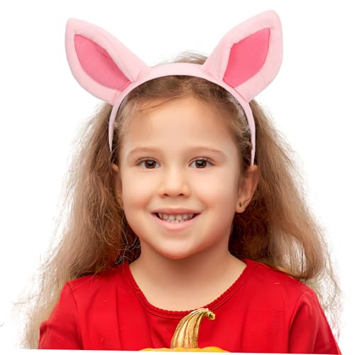 VICASKY 3 Stück Schweineohren Stirnband Flexibel Elastisch Rosa Tierkostüm Kopfbedeckung Halloween Party Bühnenrequisit für Teens Erwachsene von VICASKY
