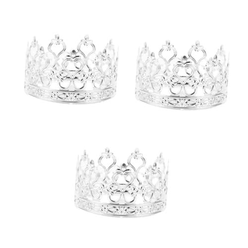 VICASKY 3 Stück Silberner Mini Krone Tortenaufsatz aus Feinem Material Eleganter Cupcake Topper für Hochzeit Geburtstag Party Filigrane Prinzessin Tiara Kuchendekoration VICASKY 3 Stück Silberner Mini Krone Tortenaufsatz aus Feinem Material Eleganter Cupcake Topper für Hochzeit Geburtstag Party Filigrane Prinzessin Tiara Kuchendekoration von VICASKY