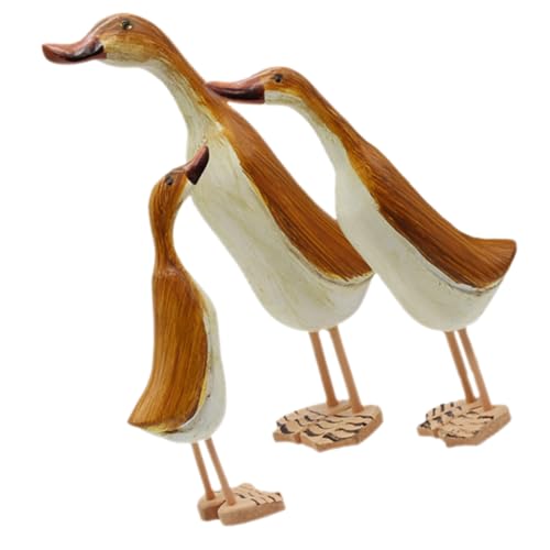 VICASKY 3 Stück Teiliges Holzskulptur Enten Figurine aus Hochwertigem Holz Kreative Desktop Tierdekoration Langlebige Handgefertigte Holzfigur für und Büro VICASKY 3 Stück Teiliges Holzskulptur Enten Figurine aus Hochwertigem Holz Kreative Desktop Tierdekoration Langlebige Handgefertigte Holzfigur für und Büro von VICASKY