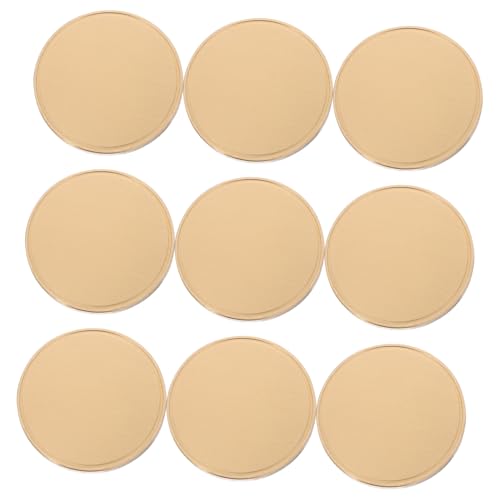 VICASKY 3 Stück Teiliges Messing Blanko für Diy Challenge Coins Präzise Gravierbare Metallrohlinge für Individuelle Kunstprojekte Geschenkidee und Reiseerinnerungen Langlebige von VICASKY