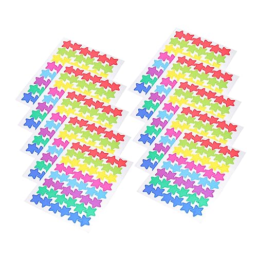 VICASKY 30 Blatt Star-Belohnungsaufkleber kinderzimmer Sticker Aufkleber Sticker Kindergarten Schulsticker звёздочка Stars Schulbedarf Miniatur-Sternaufkleber Aufkleber PVC von VICASKY