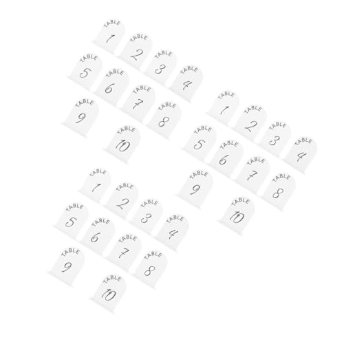 VICASKY 30 Stk. Teiliges Tischnummern mit Ständern Weiße Langlebige und Stilvolle Hochzeitstischnummern für Hochzeitsempfang Party und Eventdekoration Wiederverwendbar und Vielseitig VICASKY 30 Stk. Teiliges Tischnummern mit Ständern Weiße Langlebige und Stilvolle Hochzeitstischnummern für Hochzeitsempfang Party und Eventdekoration Wiederverwendbar und Vielseitig von VICASKY