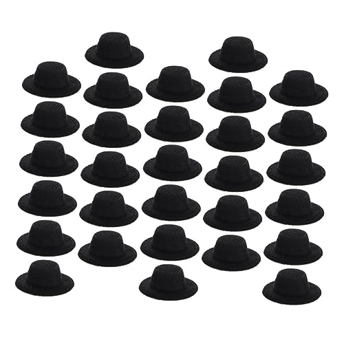 VICASKY 30 Stück Mini-Hut Mini-Hüte Babypuppenkleidung lustiger Fischerhut Zubehör für Babypuppen Miniatur doll Accessories Puppenaccessoires kleine Hüte Puppenhüte Stoff Black VICASKY 30 Stück Mini-Hut Mini-Hüte Babypuppenkleidung lustiger Fischerhut Zubehör für Babypuppen Miniatur doll Accessories Puppenaccessoires kleine Hüte Puppenhüte Stoff Black von VICASKY