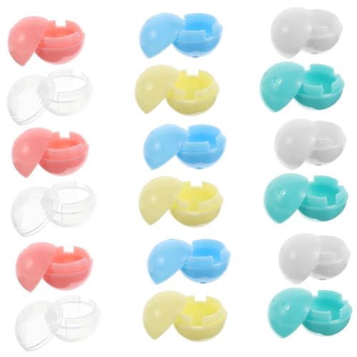 VICASKY 30 Stück Mini Vending Machine Kapseln Bunte Transparente Kunststoffrundkapseln Leere Spielzeugbehälter für Gumball Eierautomaten Vielseitig für Partygeschenke und Diy-dekorationen VICASKY 30 Stück Mini Vending Machine Kapseln Bunte Transparente Kunststoffrundkapseln Leere Spielzeugbehälter für Gumball Eierautomaten Vielseitig für Partygeschenke und Diy-dekorationen von VICASKY