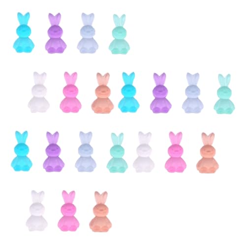 VICASKY 30 Stück Nail Art Bunny Schmuck gefälscht frauen DIY maniküre Tipps klein für nail decoration nagelbeißer stop DIY Nageldekoration Cartoon-Nagelschmuck Frauen Nageldekor Harz von VICASKY