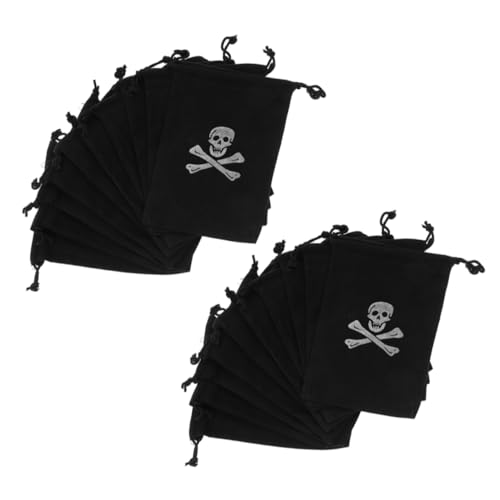 VICASKY 30 Stück Piraten Münzbeutel Halloween Süßigkeiten Aufbewahrungstaschen mit Kordelzug Dekorative Schatzbeutel für Kindergeburtstag und Partys VICASKY 30 Stück Piraten Münzbeutel Halloween Süßigkeiten Aufbewahrungstaschen mit Kordelzug Dekorative Schatzbeutel für Kindergeburtstag und Partys von VICASKY