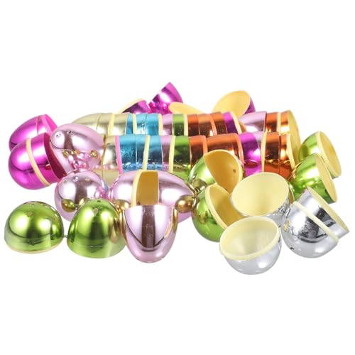VICASKY 30 Stück Teiliges Befüllbare Plastik Ostereier Metallisch Glänzend Wiederverwendbar Leere Ostereier für Osterparty Geschenkverpackung Gemischt für Osternest und Dekoration VICASKY 30 Stück Teiliges Befüllbare Plastik Ostereier Metallisch Glänzend Wiederverwendbar Leere Ostereier für Osterparty Geschenkverpackung Gemischt für Osternest und Dekoration von VICASKY