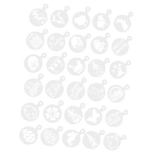 VICASKY 30 Stück Teiliges Kaffee Schablonen aus Flexiblem Waschbarem Pet für Cappuccino Art Milch Dekoration DIY Back und Tortendeko Geruchsneutral Bruchfest Vielseitig für Kaffee und VICASKY 30 Stück Teiliges Kaffee Schablonen aus Flexiblem Waschbarem Pet für Cappuccino Art Milch Dekoration DIY Back und Tortendeko Geruchsneutral Bruchfest Vielseitig für Kaffee und von VICASKY
