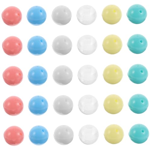 VICASKY 30 Stück Teiliges Mini Automatenkapseln aus Kunststoff Transparente Bunte Befüllbare Kugeln für DIY Bastelprojekte Partyspiele Ostern und Kindergarten Vielseitige Raffle Balls für VICASKY 30 Stück Teiliges Mini Automatenkapseln aus Kunststoff Transparente Bunte Befüllbare Kugeln für DIY Bastelprojekte Partyspiele Ostern und Kindergarten Vielseitige Raffle Balls für von VICASKY