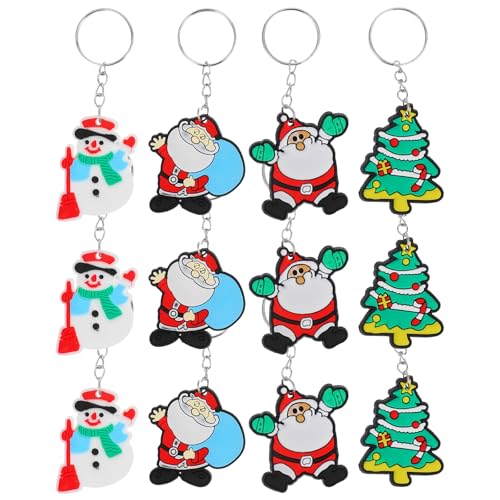 VICASKY 30 Stück Weihnachts-schlüsselanhänger in Großpackung, Silikon-weihnachtsmann-schlüsselanhänger, Farbe Sortiert, 4,9 X 4,1 X 0,48 Cm, Weihnachtstaschen- , Partygeschenke VICASKY 30 Stück Weihnachts-schlüsselanhänger in Großpackung, Silikon-weihnachtsmann-schlüsselanhänger, Farbe Sortiert, 4,9 X 4,1 X 0,48 Cm, Weihnachtstaschen- , Partygeschenke von VICASKY