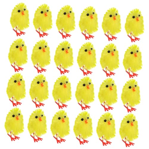 VICASKY 300 Stk Osterdekoration Chick-filme Realistisches Huhn Gelb Mini-cupcake Säuglingsanzug Gefälligkeiten Für Hühnerfrühlingspartys Kind Eiablage Chemiefaser Und Kunststoff Klein von VICASKY