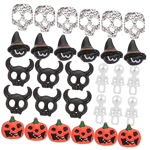 VICASKY 30Stücke Teiliges Halloween Nagel Charms Maniküre für Kreative Nagelkunst Langlebige für Halloween Feiern und Besondere Anlässe VICASKY 30Stücke Teiliges Halloween Nagel Charms Maniküre für Kreative Nagelkunst Langlebige für Halloween Feiern und Besondere Anlässe von VICASKY