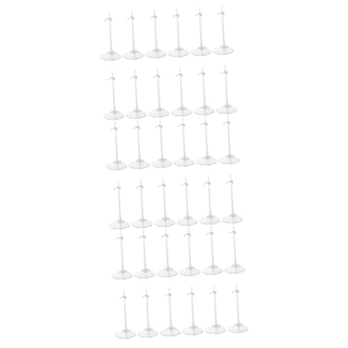 VICASKY 36 Stck. Teiliges Transparentes Puppenständer mit Breiter Basis Stabiler Halterung für Puppenmodelle Verstellbare Halteklammer zur Ordentlichen Puppenpräsentation und Aufbewahrung VICASKY 36 Stck. Teiliges Transparentes Puppenständer mit Breiter Basis Stabiler Halterung für Puppenmodelle Verstellbare Halteklammer zur Ordentlichen Puppenpräsentation und Aufbewahrung von VICASKY