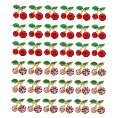 VICASKY 36 Stück Teiliges Kirsch nagelschmuck Langlebiger Legierung Nagel dekoration für DIY Nailart Modische Nagel accessoires für Frauen Kompakte Langlebig und Farbbeständig VICASKY 36 Stück Teiliges Kirsch nagelschmuck Langlebiger Legierung Nagel dekoration für DIY Nailart Modische Nagel accessoires für Frauen Kompakte Langlebig und Farbbeständig von VICASKY