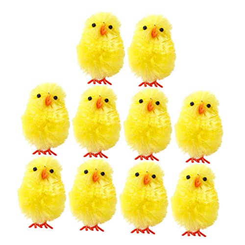 VICASKY 36St Osterküken Hühnerfiguren für Küken Aufziehspielzeug Hühnerkostüm Hühnerdraht easter egg decoration easter decoration Osterschmuck Mini-Osterhähnchen Plüschstoff Yellow VICASKY 36St Osterküken Hühnerfiguren für Küken Aufziehspielzeug Hühnerkostüm Hühnerdraht easter egg decoration easter decoration Osterschmuck Mini-Osterhähnchen Plüschstoff Yellow von VICASKY