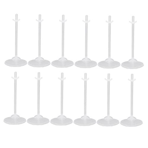 VICASKY 36Stücke Transparente Puppenständer Professionelle Puppenhalter für Stabile Präsentation und Sichere Unterstützung von Puppen für Puppenliebhaber und Sammler von VICASKY