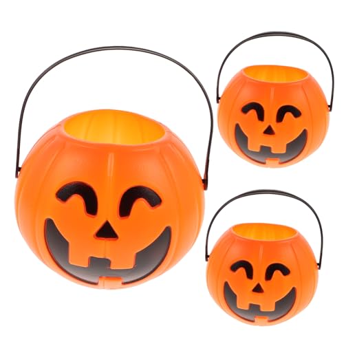 VICASKY 3St Kürbis Eimer halloween chaps verkleidung kerzenlöscher smeil Süßigkeiten- Kürbiseimer mit Griff Kürbis Keksdose Kessel für Süßigkeitenkessel Süßigkeitenfass Orange VICASKY 3St Kürbis Eimer halloween chaps verkleidung kerzenlöscher smeil Süßigkeiten- Kürbiseimer mit Griff Kürbis Keksdose Kessel für Süßigkeitenkessel Süßigkeitenfass Orange von VICASKY