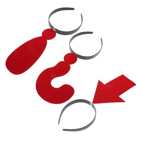 VICASKY 3Stücke Dekorative Haarreifen mit Design Foto Requisiten für Geburtstagsfeiern Hochzeiten und Partys Leicht und Bequem für Ganzen Tag von VICASKY
