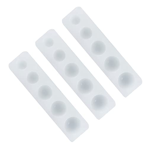VICASKY 3Stücke Kleine Halbkreis Silikonform für Fondant und Kuchendekoration nicht Haftend und Wiederverwendbar für DIY Projekte Gießformen für Epoxidharz und Zuckerhandwerk VICASKY 3Stücke Kleine Halbkreis Silikonform für Fondant und Kuchendekoration nicht Haftend und Wiederverwendbar für DIY Projekte Gießformen für Epoxidharz und Zuckerhandwerk von VICASKY