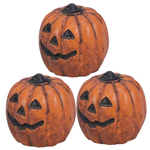 VICASKY 3Stücke Mini Kürbis Dekofiguren aus Harz Kreative Mikrolandschaftsdeko für Halloween Erntedankfest und Herbstfest Handwerkskunst für Stilvolle Wohnaccessoires VICASKY 3Stücke Mini Kürbis Dekofiguren aus Harz Kreative Mikrolandschaftsdeko für Halloween Erntedankfest und Herbstfest Handwerkskunst für Stilvolle Wohnaccessoires von VICASKY