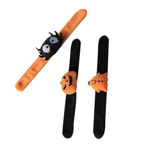 VICASKY 3st Halloween-ring Spinnendekor Reize Halloween-aufkleber Kürbis-slap-armbänder Halloween-ohrringe Party-slap-armbänder Halloween-partydekorationen Für Hundebandana Plüsch VICASKY 3st Halloween-ring Spinnendekor Reize Halloween-aufkleber Kürbis-slap-armbänder Halloween-ohrringe Party-slap-armbänder Halloween-partydekorationen Für Hundebandana Plüsch von VICASKY