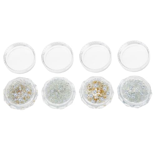 VICASKY 4 Boxen Perlennagelkunst Boxen Perlendekor Mischgröße für Nail Art und Bastelverzierung Leichtes DIY Nagelschmuck Zubehör Ballettschuh Motivgestaltung VICASKY 4 Boxen Perlennagelkunst Boxen Perlendekor Mischgröße für Nail Art und Bastelverzierung Leichtes DIY Nagelschmuck Zubehör Ballettschuh Motivgestaltung von VICASKY