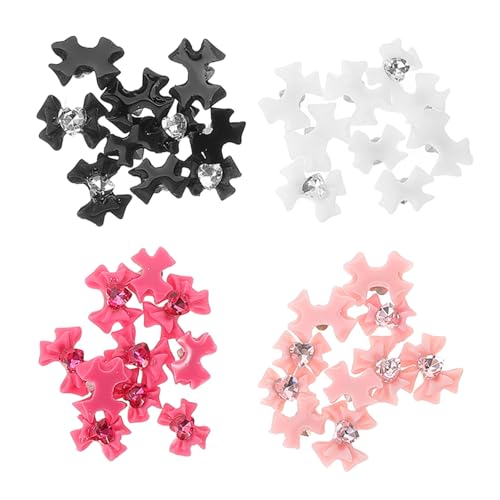 VICASKY 4 Sätze Bogen Nagel Dekoration Nagelschmuck Für Nagelkunst Strass-anhänger Für Nägel Nail Decoration Nagelbeißer Stop Gelnägel Zubehör Seidenband Diy-maniküre-anhänger 40 Stück * 4 VICASKY 4 Sätze Bogen Nagel Dekoration Nagelschmuck Für Nagelkunst Strass-anhänger Für Nägel Nail Decoration Nagelbeißer Stop Gelnägel Zubehör Seidenband Diy-maniküre-anhänger 40 Stück * 4 von VICASKY