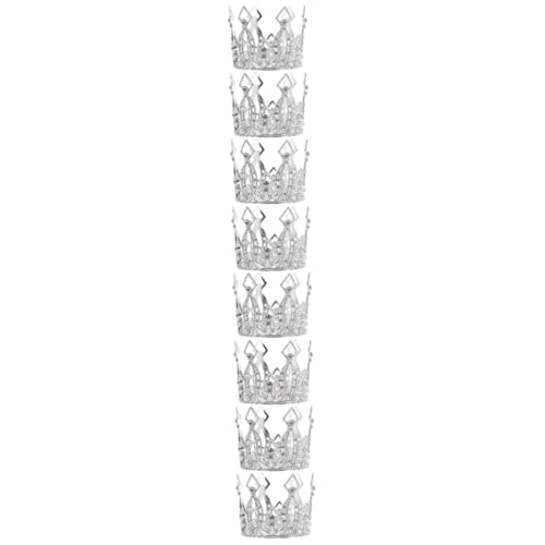VICASKY 4 Sätze Kuchen Krone Korona Backbecher Gänseblümchen Glücklich Hochzeitsdeko Hochzeit Deko Caketopper 1 Mini-krone Kuchenverzierung Backen Zinklegierung Silver 2 Stück * 4 VICASKY 4 Sätze Kuchen Krone Korona Backbecher Gänseblümchen Glücklich Hochzeitsdeko Hochzeit Deko Caketopper 1 Mini-krone Kuchenverzierung Backen Zinklegierung Silver 2 Stück * 4 von VICASKY