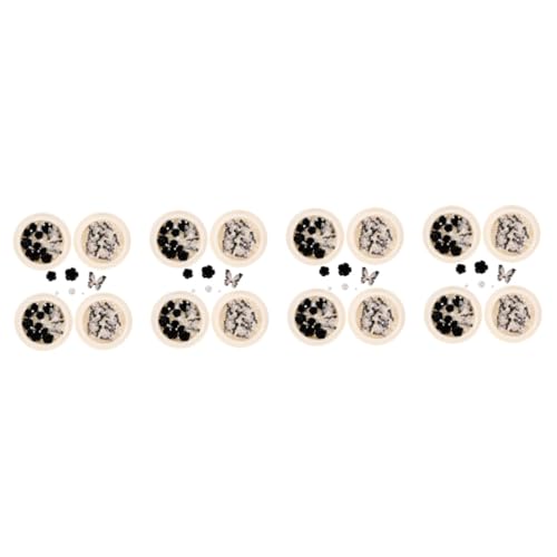 VICASKY 4 Sätze Nail Charms Boxen Mit Schwarzen Camellia Strasssteinen Und Perlen Für Nagelkunst Und Dekoration Für Diy Nageldesign Und Kunstprojekte 4boxen*4 VICASKY 4 Sätze Nail Charms Boxen Mit Schwarzen Camellia Strasssteinen Und Perlen Für Nagelkunst Und Dekoration Für Diy Nageldesign Und Kunstprojekte 4boxen*4 von VICASKY